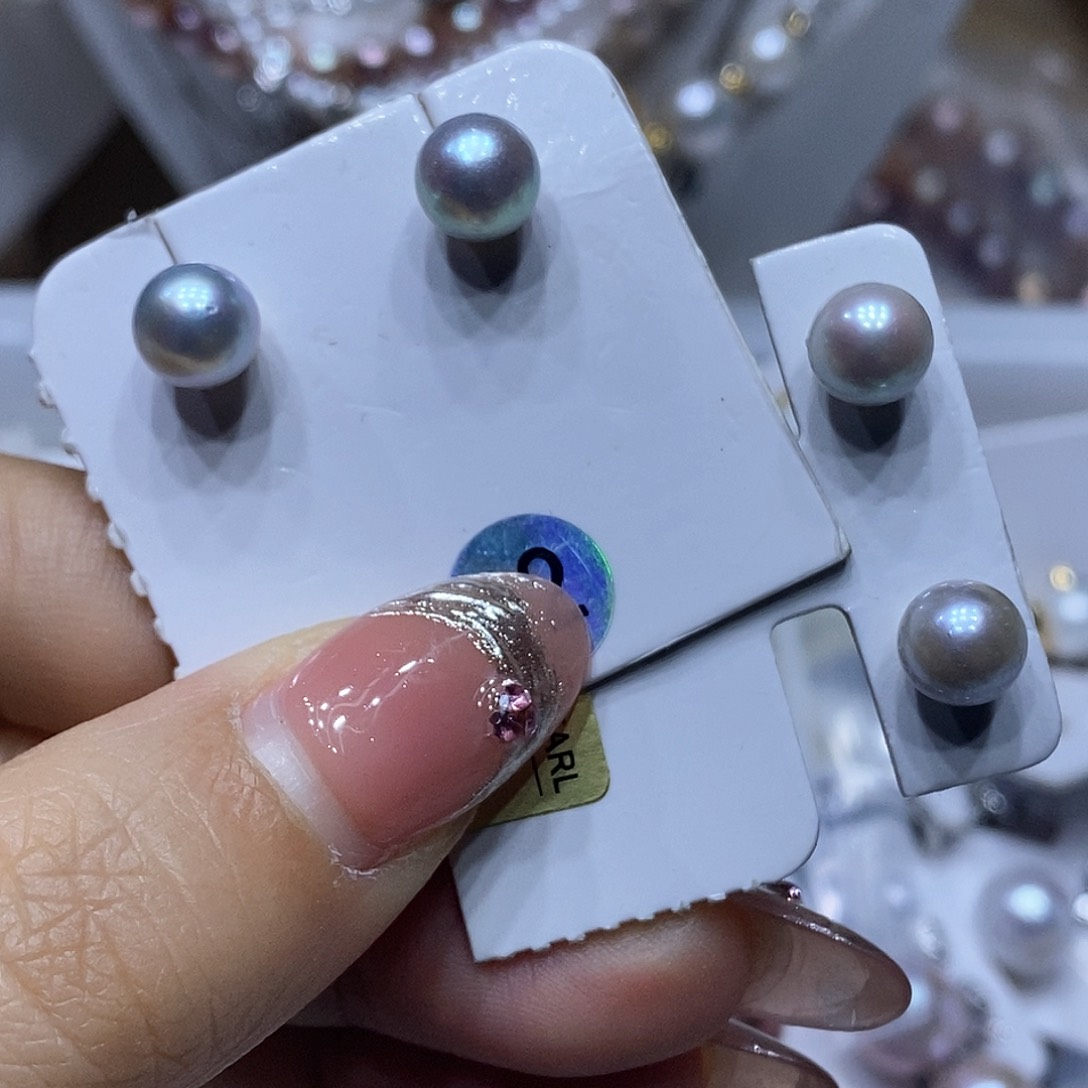 淡水珍珠吊坠银S925镶嵌