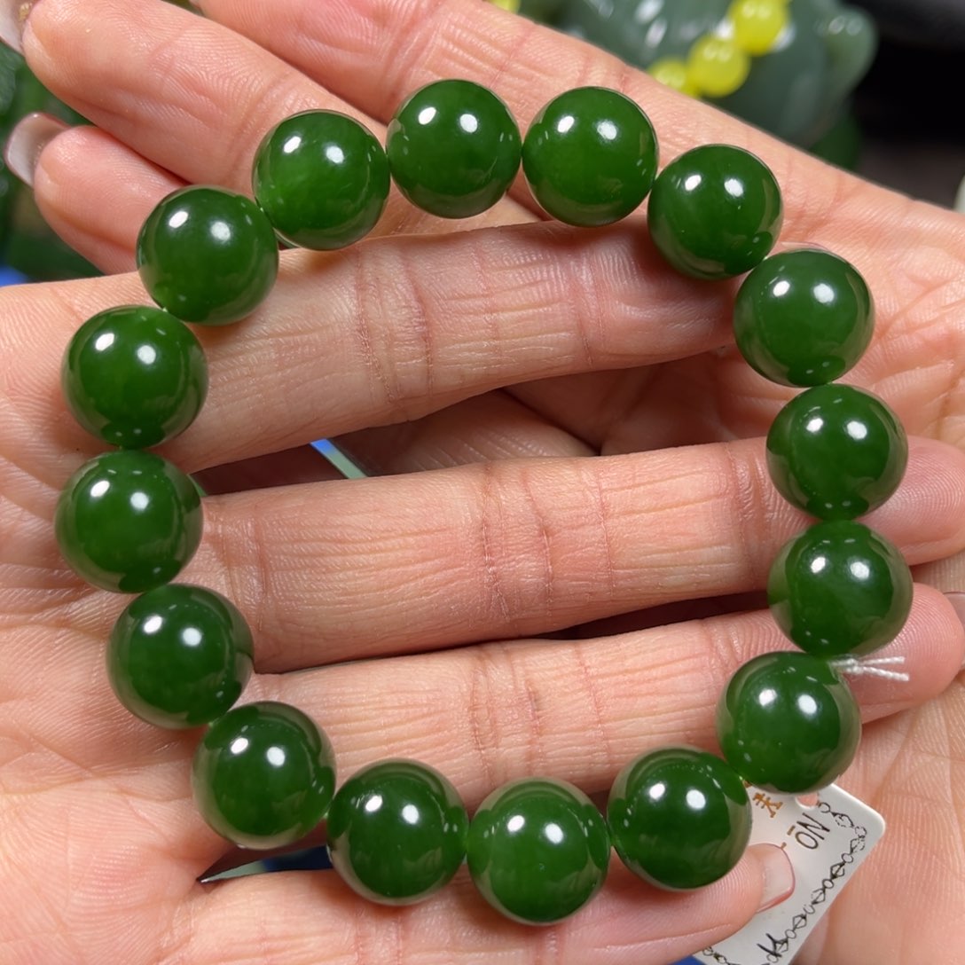 和田玉手串卡13未镶嵌