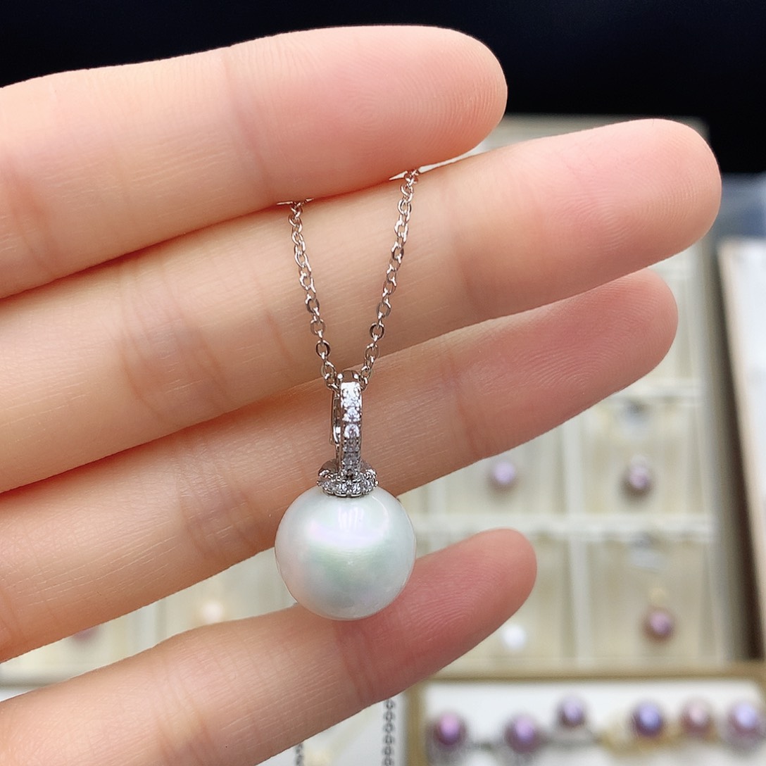 淡水珍珠颈饰合金13-14mm