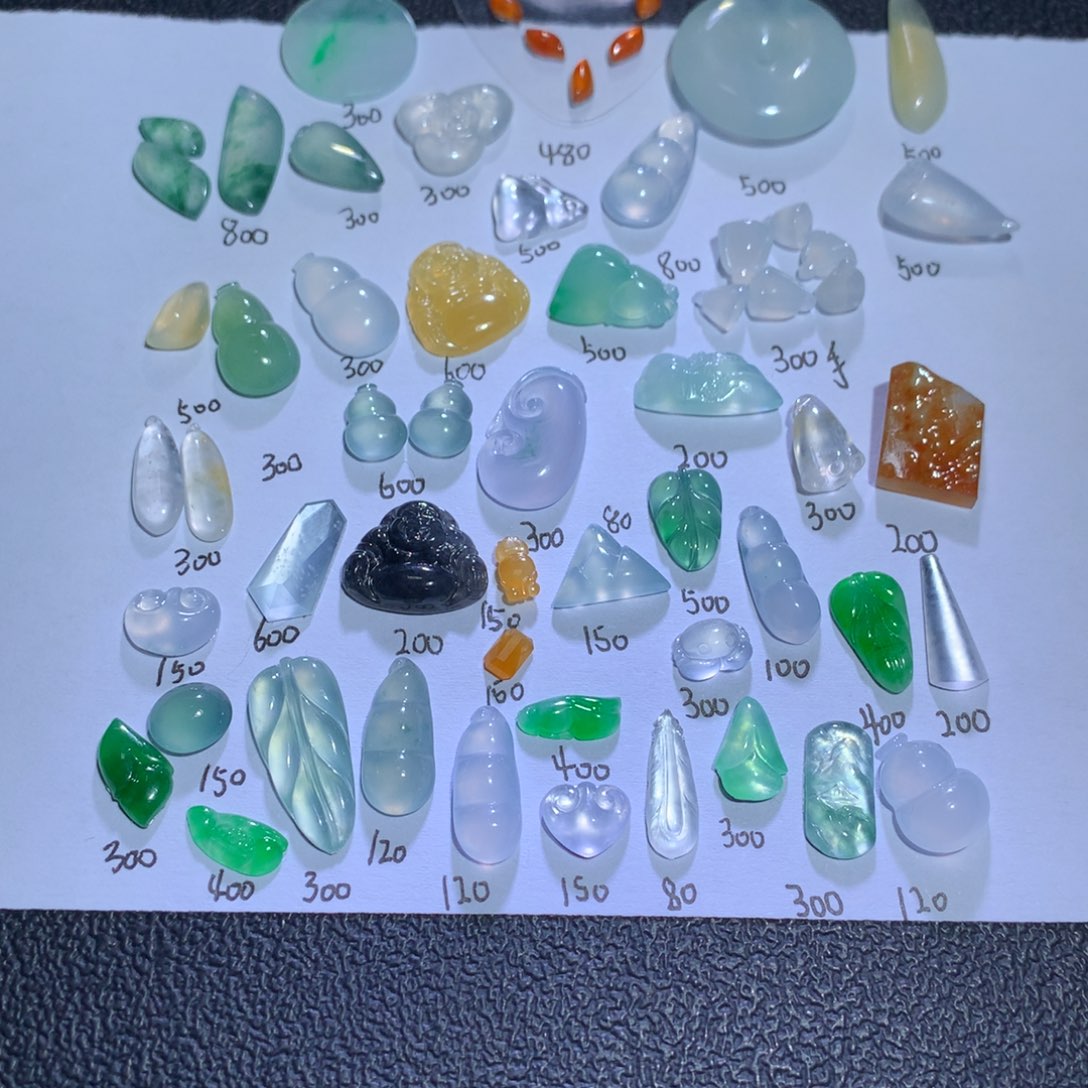 翡翠裸石天然a货翡翠