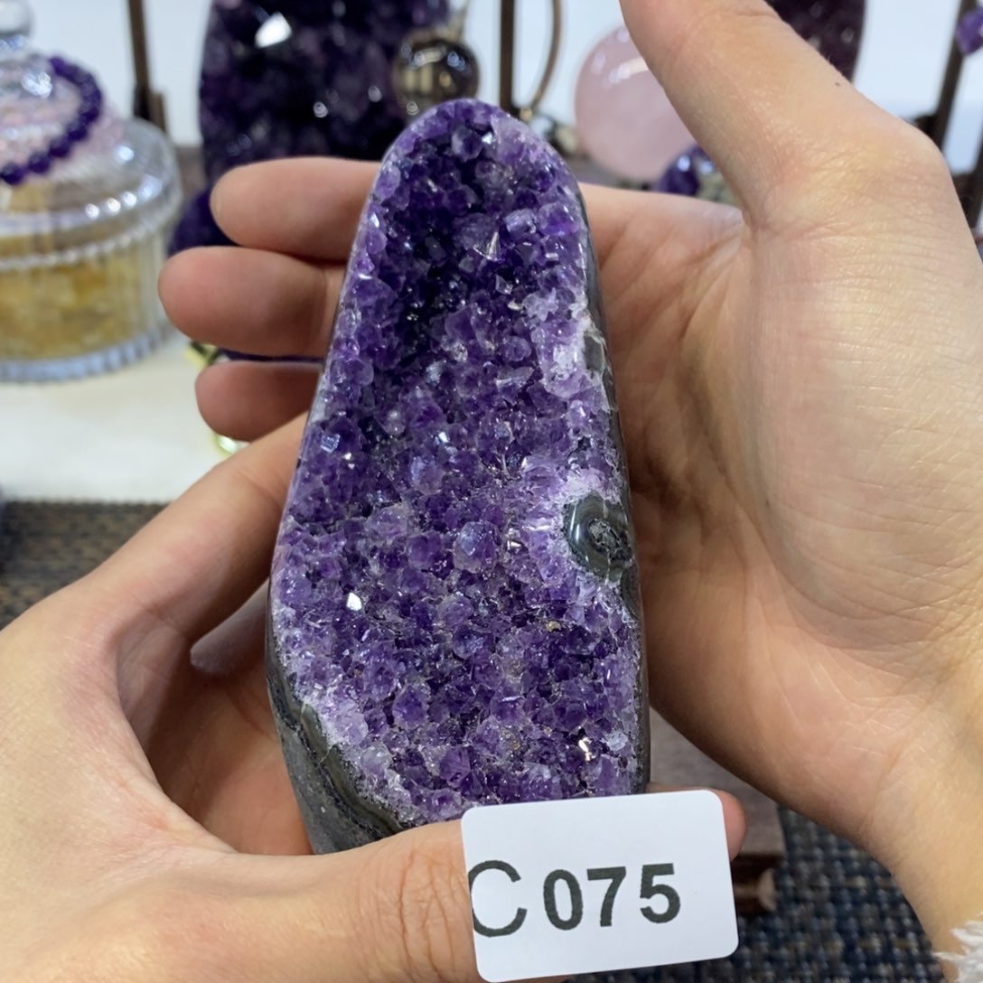 紫晶摆件摆件未镶嵌