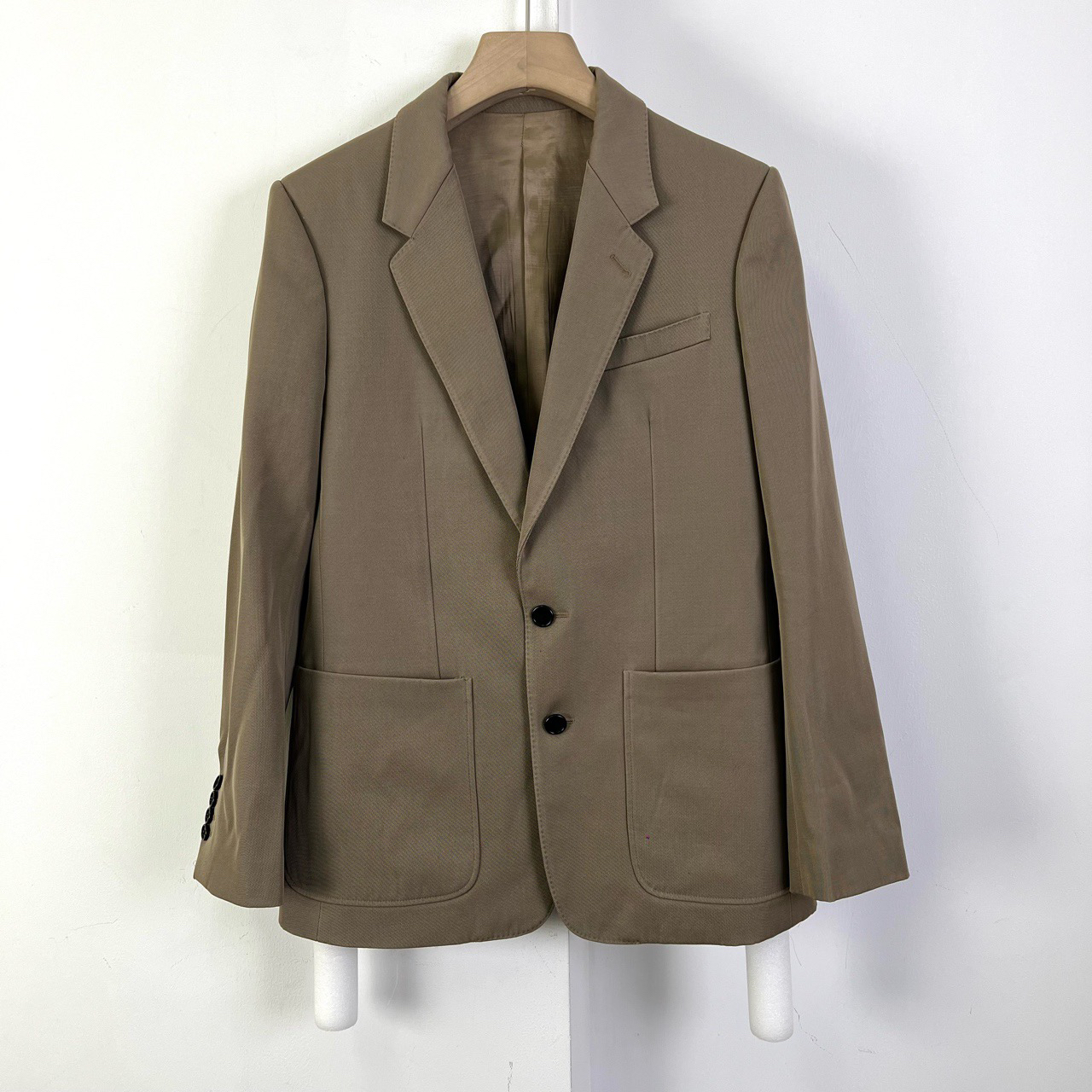 95新 Celine/思琳 深棕色西装外套/38码/95新/无领标/编码00494