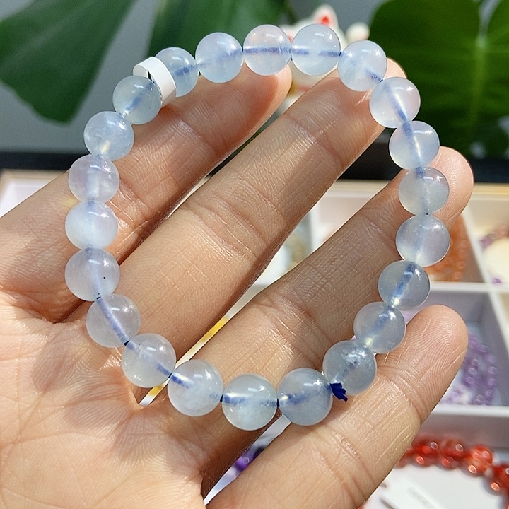 水晶手链未镶嵌海蓝宝