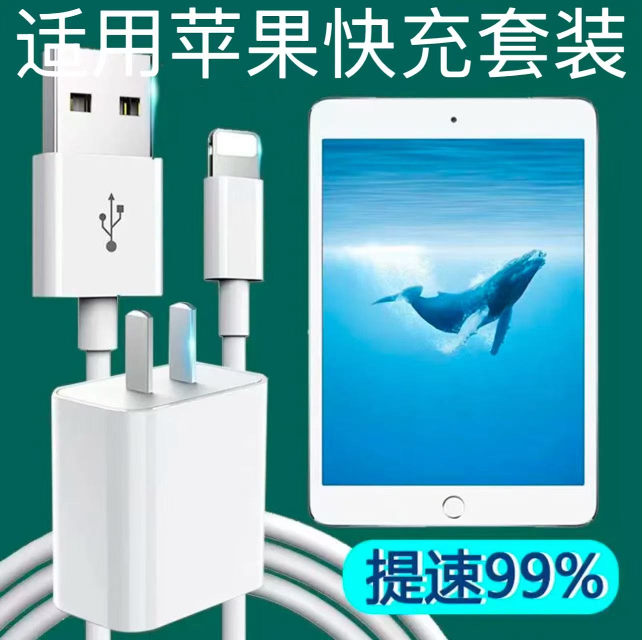 9新 abny 适用苹果ipad保护壳平板ipad充电器套装