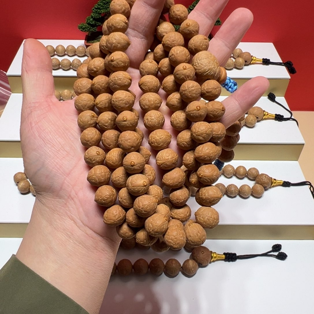 凤眼菩提手串12mm凤眼菩提108颗矮桩