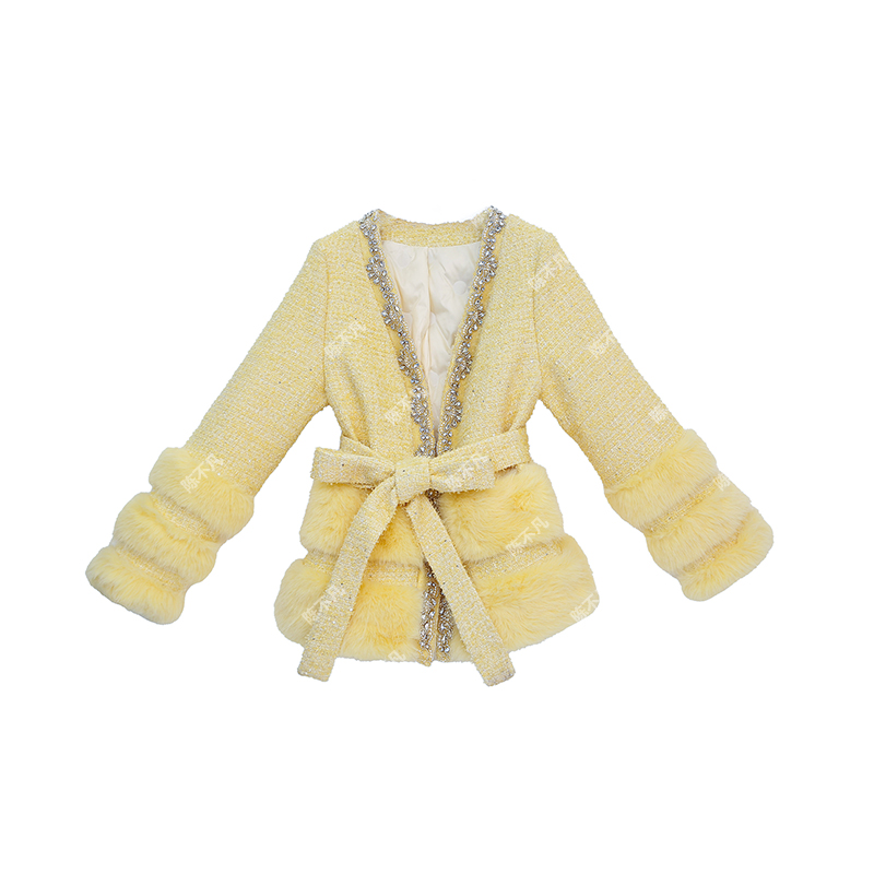 【七姐原创】柠檬苏打“90白鸭绒”  大衣 （N335B）-720