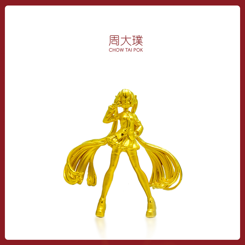 周大璞·足金999 虚拟偶像初音 黄金摆件摆放时尚精品收藏 