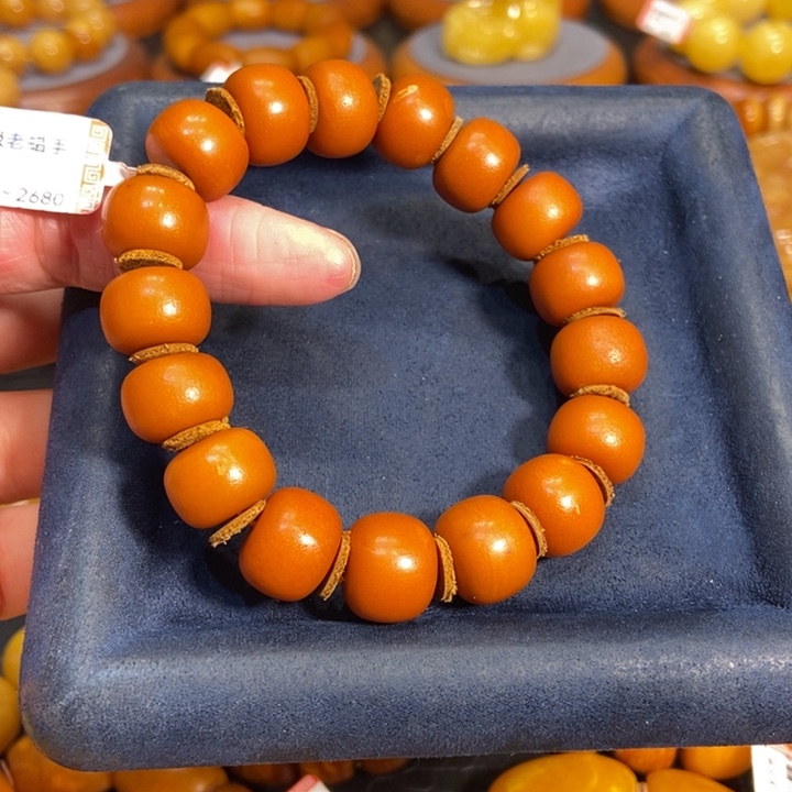 蜜蜡手链未镶嵌蜜蜡