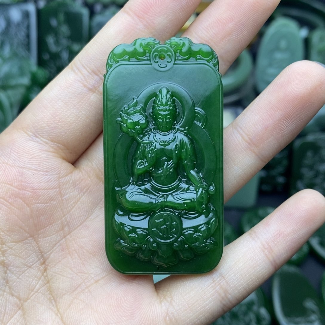 和田玉（碧玉）挂件未镶嵌