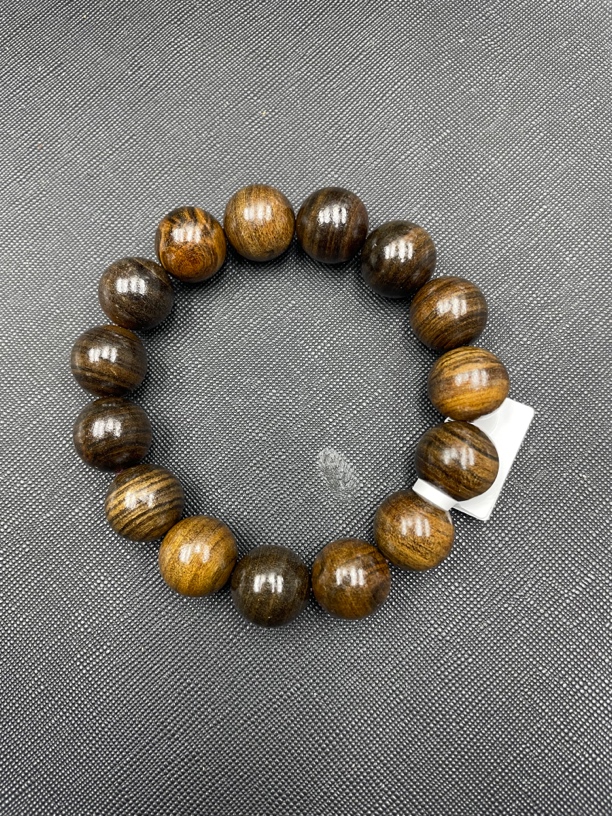 A221沉木圆珠手串