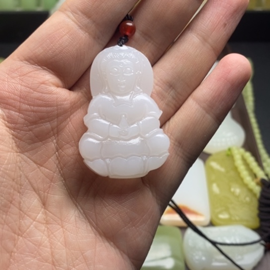 天然精品观音吊坠