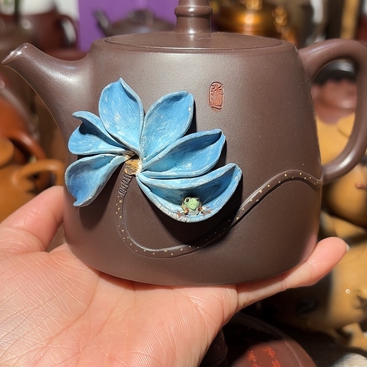 紫砂茶壶原矿宜兴紫砂微瑕