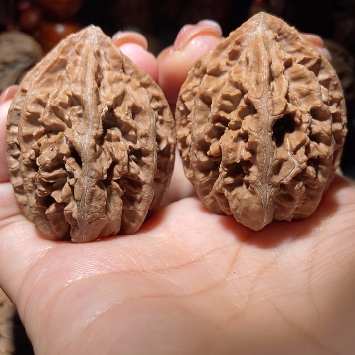 把件文玩核桃东北楸子小雪85