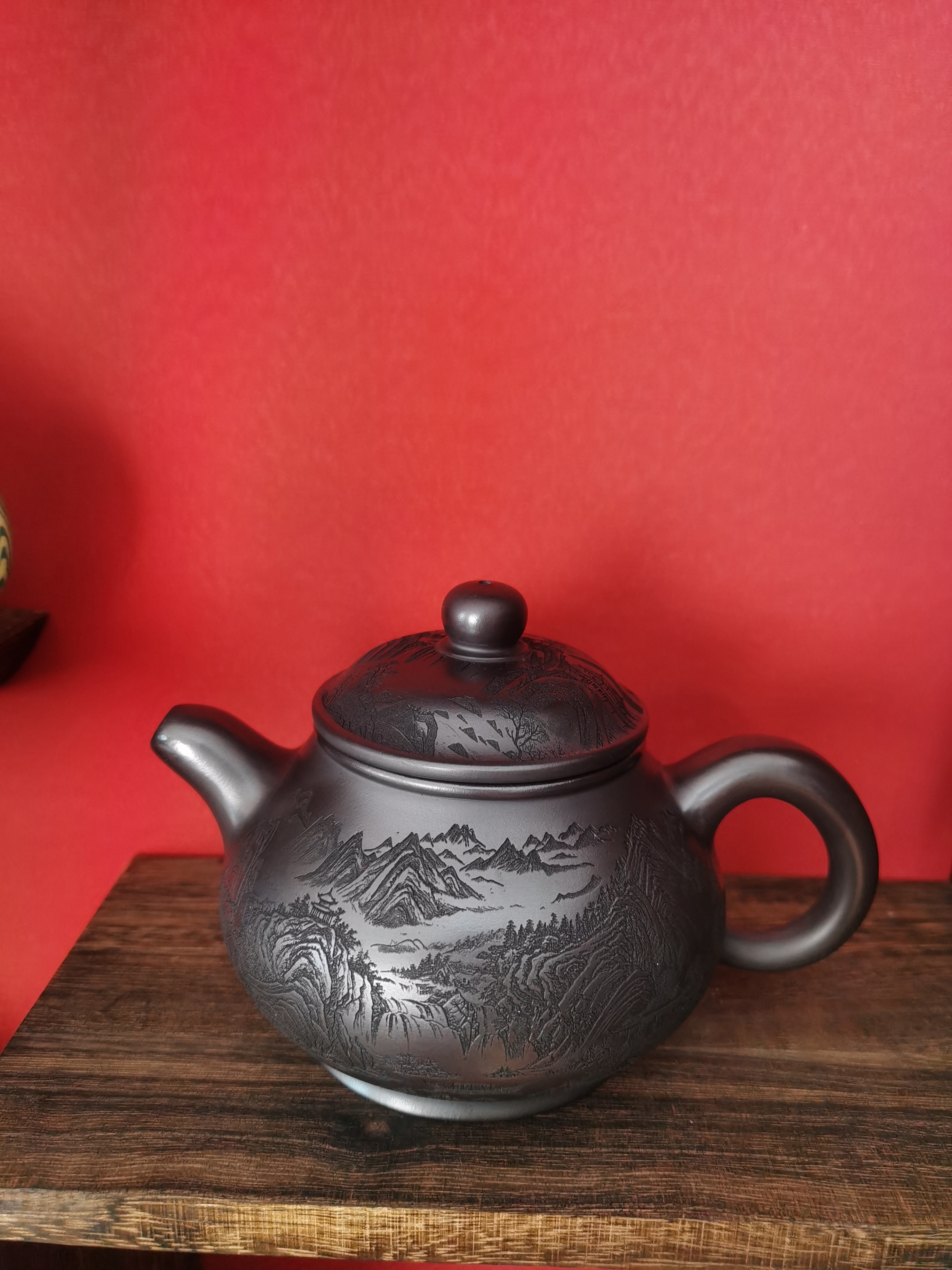 宜兴石黄潘壶紫砂壶