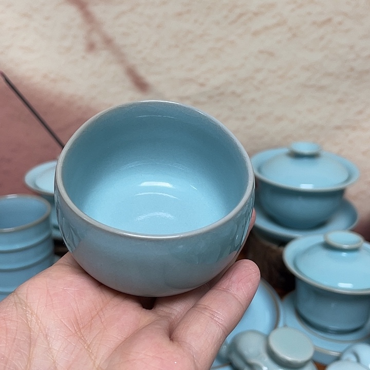 杯子赵志强手签手作三思杯微微瑕