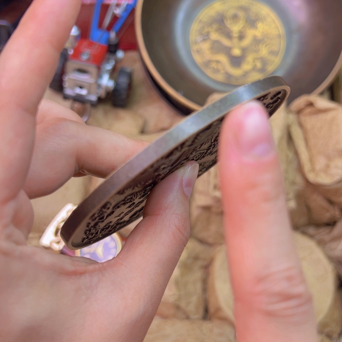 原矿风磨铜铜镜一个