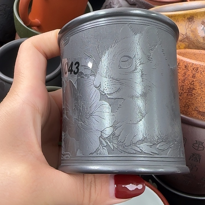 紫砂茶杯紫砂主人杯捡漏