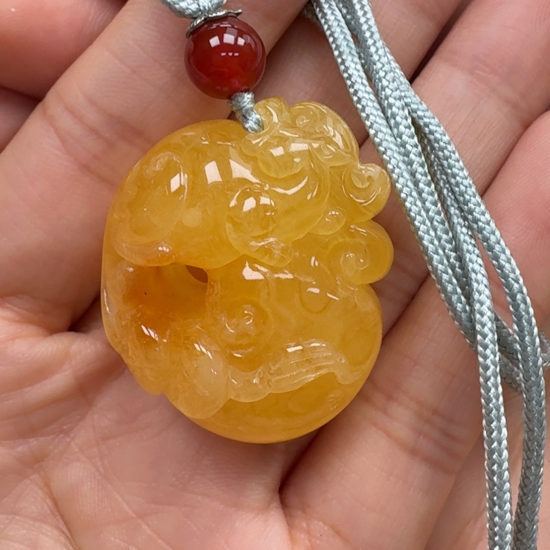 未镶嵌琥珀珠宝奇石吊坠