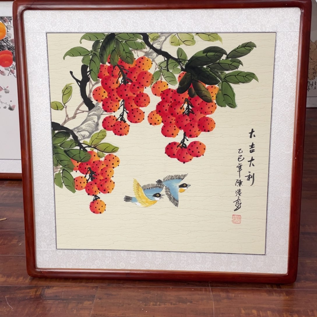 国画带框尺寸63*63厘米