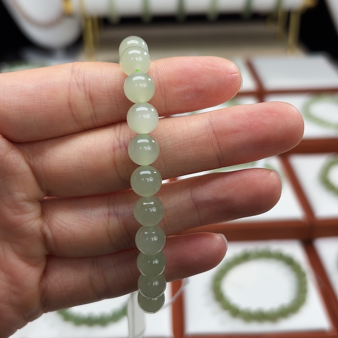 和田玉手串未镶嵌福***女