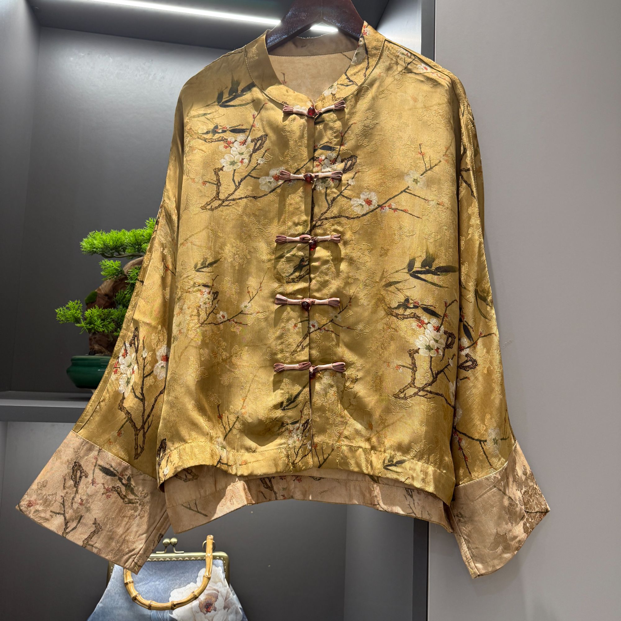 中式开衫复古盘扣传统改良春季梅花女装宽松上衣2601