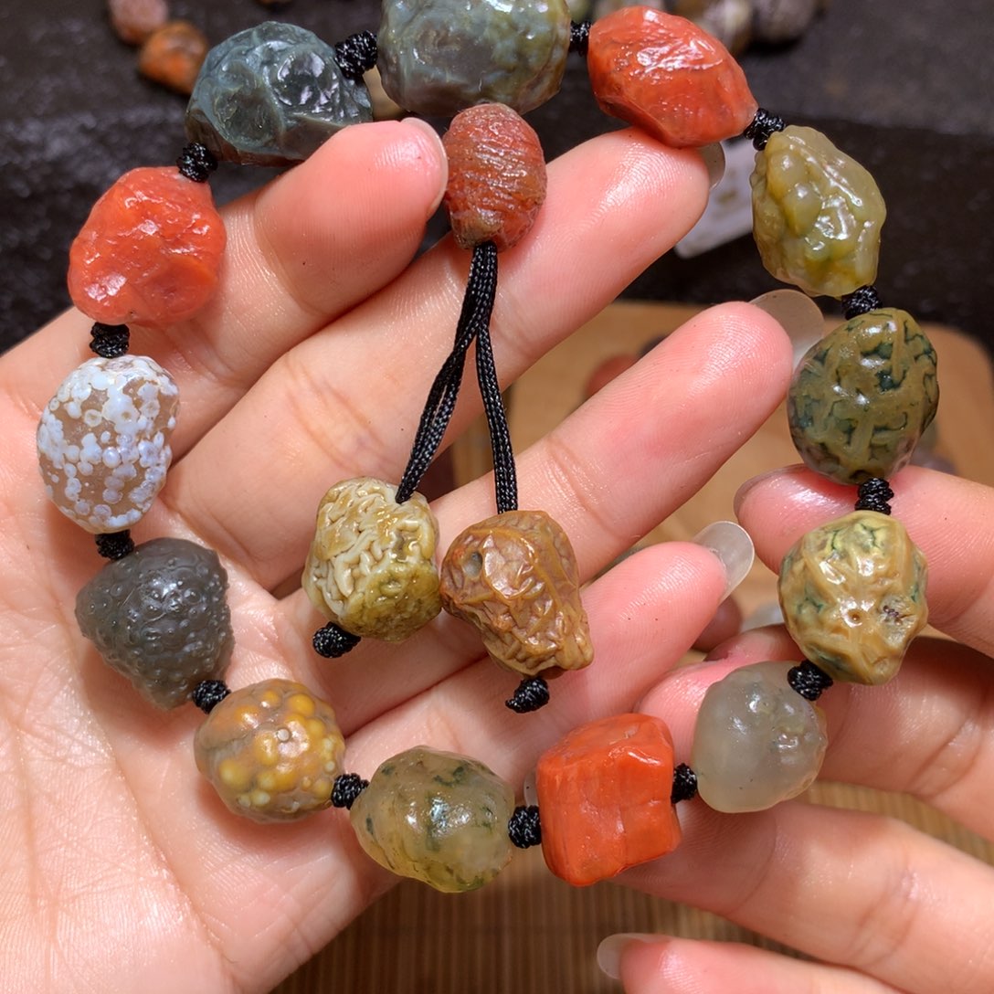 未镶嵌玛瑙/玉髓珠宝半成品