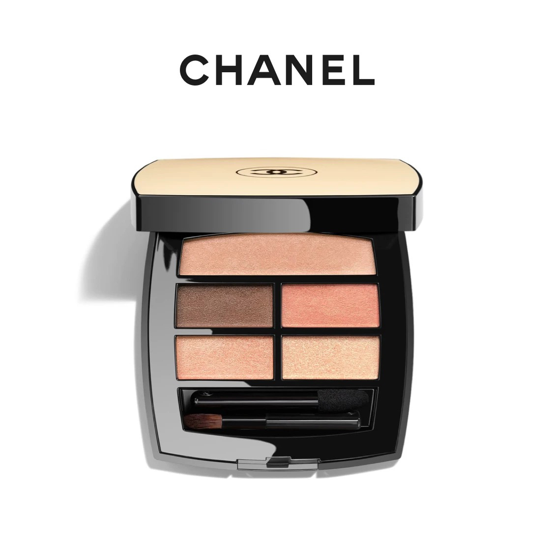 CHANEL 香奈儿米色时尚眼部彩盘 白桃眼影warm/deep