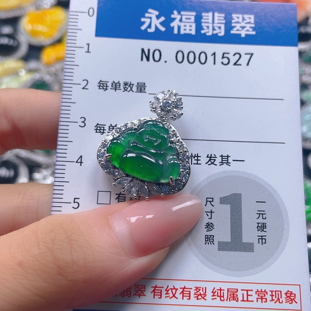 翡翠未镶嵌吊坠(不含链)