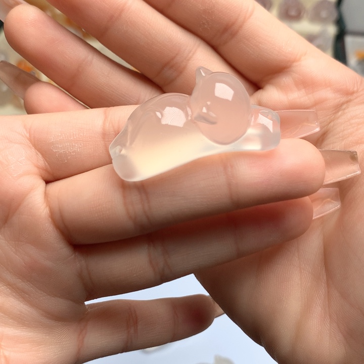 玛瑙/玉髓未镶嵌玛瑙卡40趴趴猫