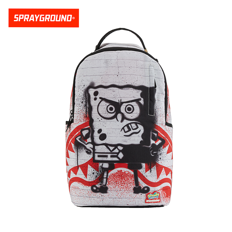 SPRAYGROUND鲨鱼嘴【海绵宝宝】联名双肩背包潮流XB W1135820