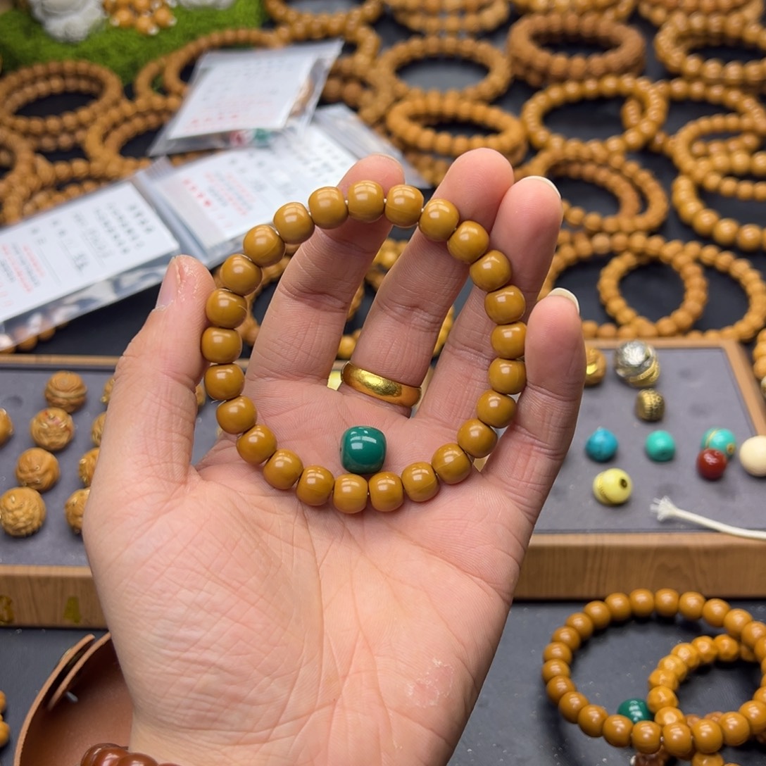 7***.猴头核桃吊坠老型➕老型绿