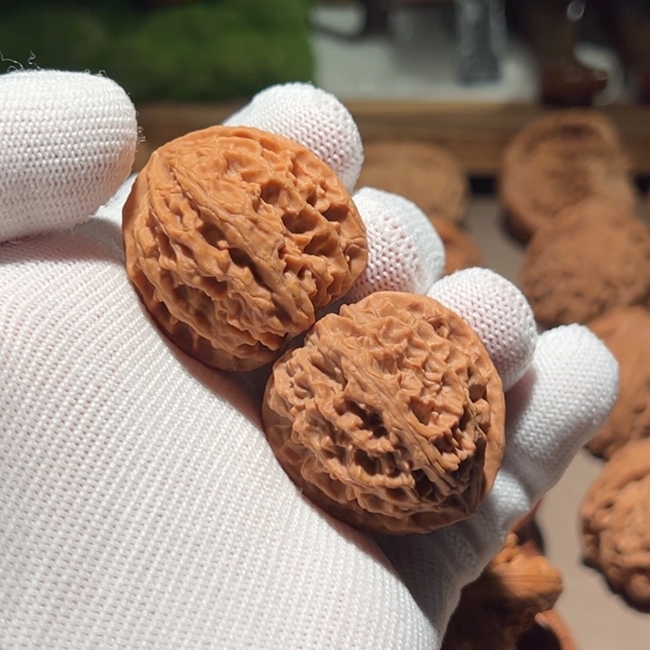 文玩核桃把件H*33苹果园