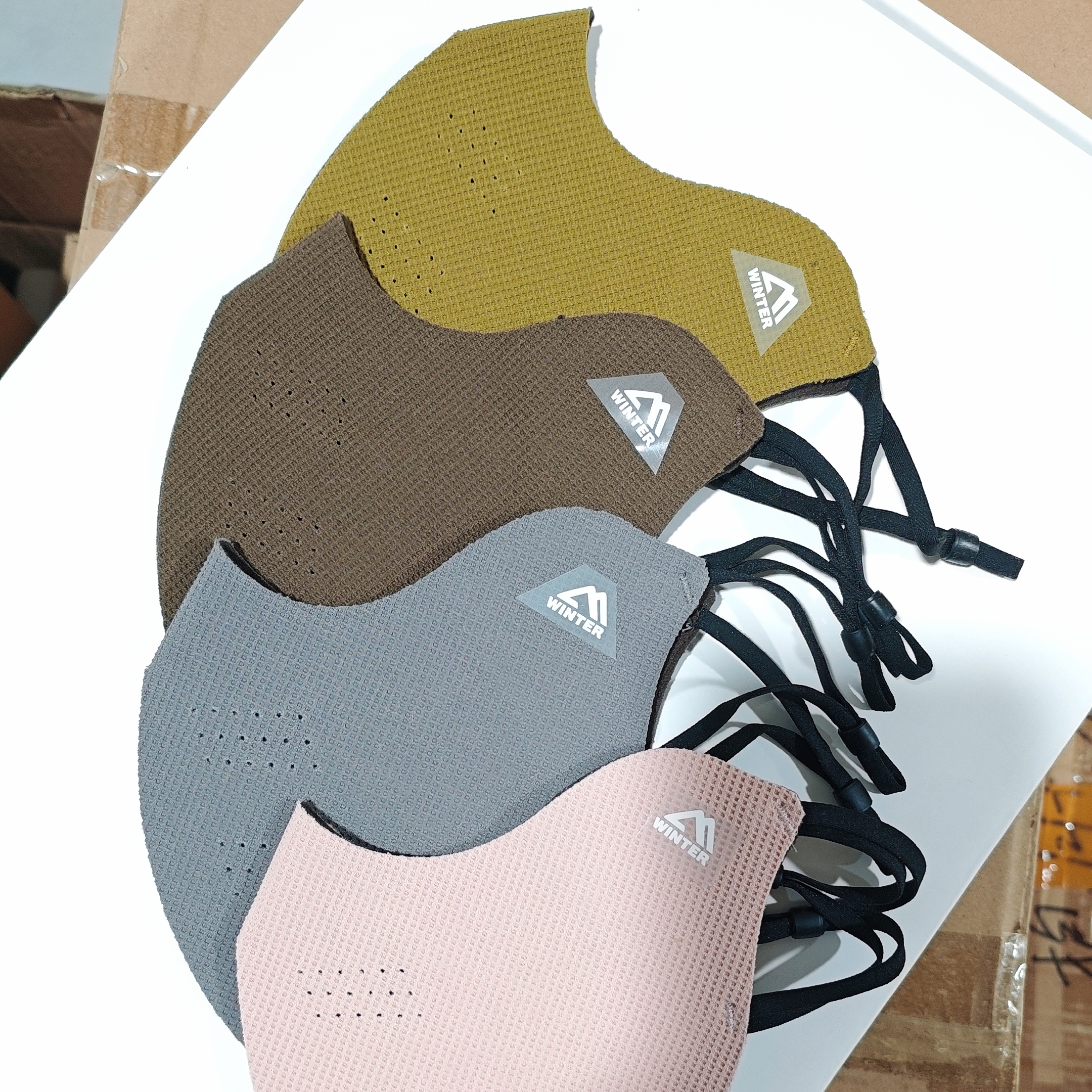 美拉德风格冬季保暖透气立体口罩套装面罩