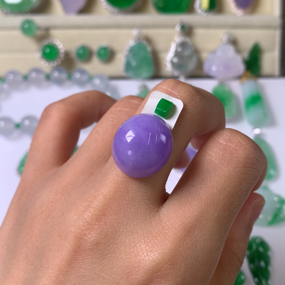 未镶嵌定制翡翠F***辉裸玉（镶嵌定制）