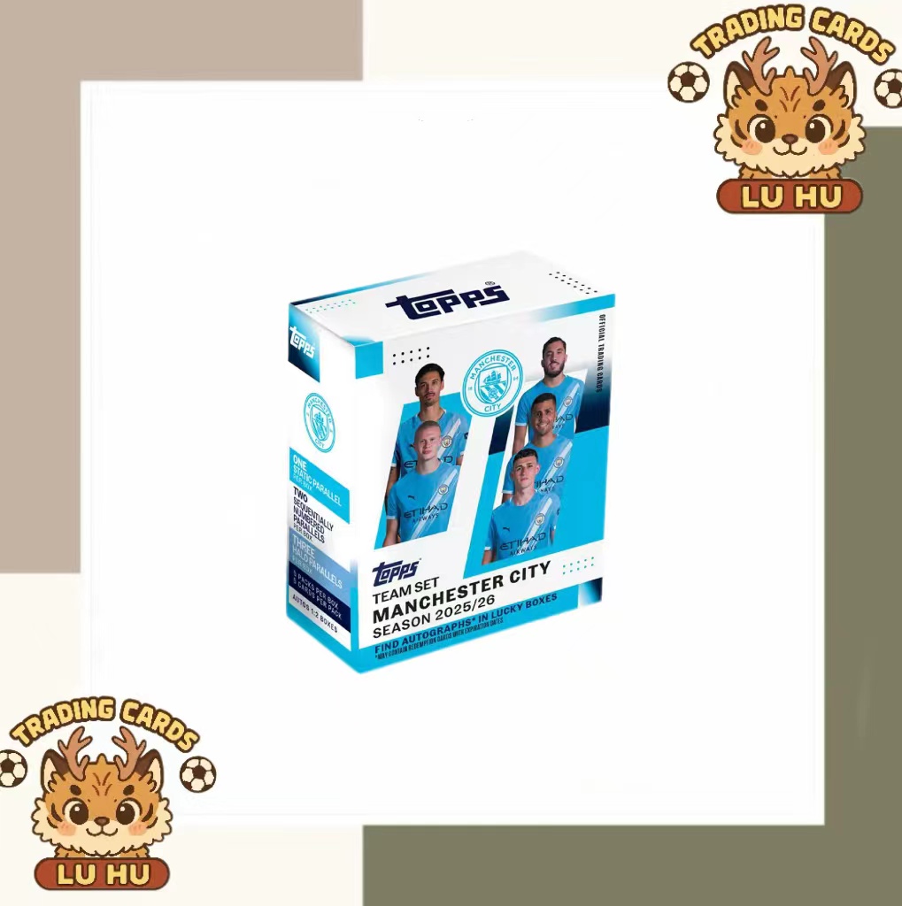 Tops 25-26 曼城 team set 队盒 足球球星卡盲盒(默认代拆）
