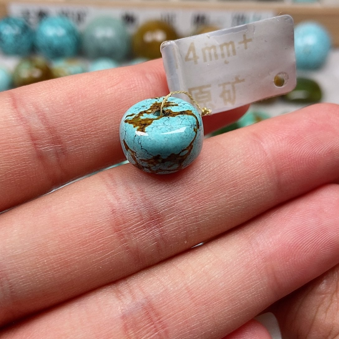 未镶嵌绿松石珠宝半成品