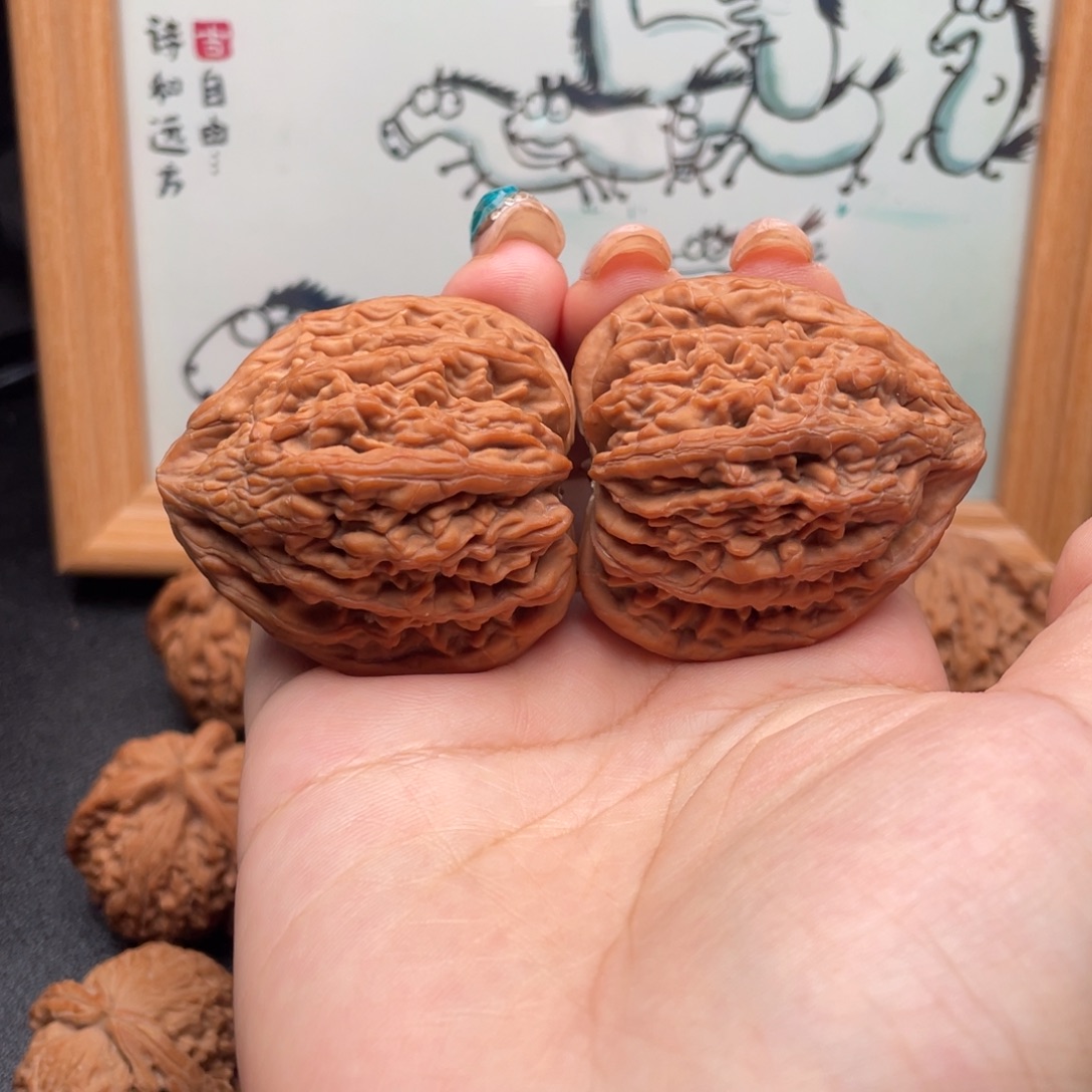 把件文玩核桃42全品虎头王