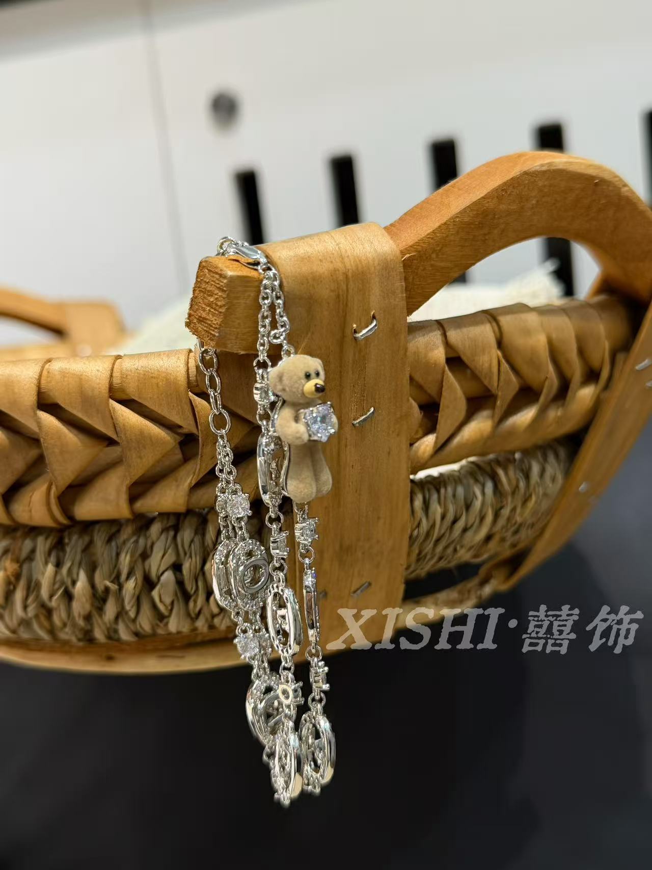 非金属合成锆石手链 13家重工时尚手链326