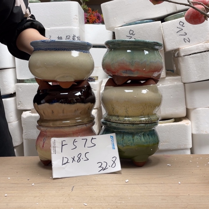 粗陶多肉花盆微瑕575