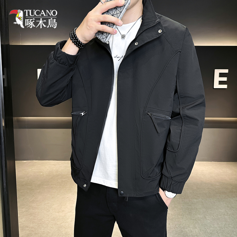TUCANO/啄木鳥时尚帅气立领夹克男秋季潮流百搭外套休闲上衣1803