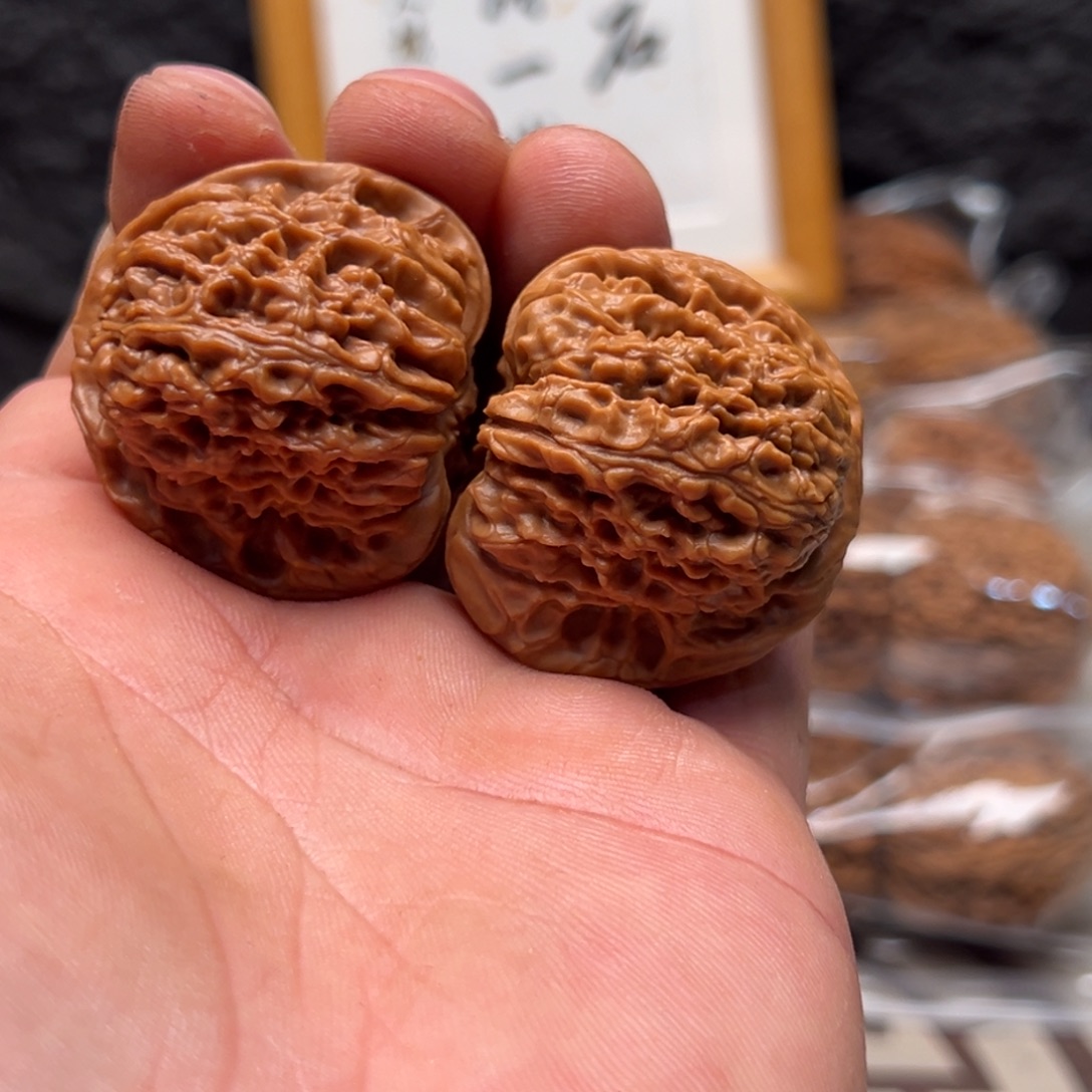 松***山文玩核桃把件南疆40微色差