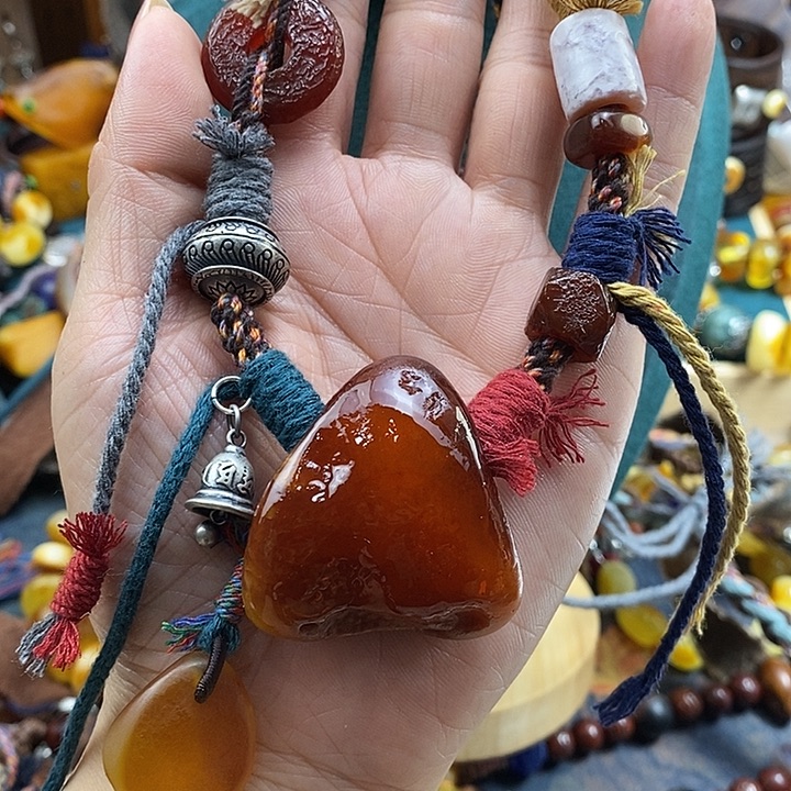 蜜蜡未镶嵌项链项链