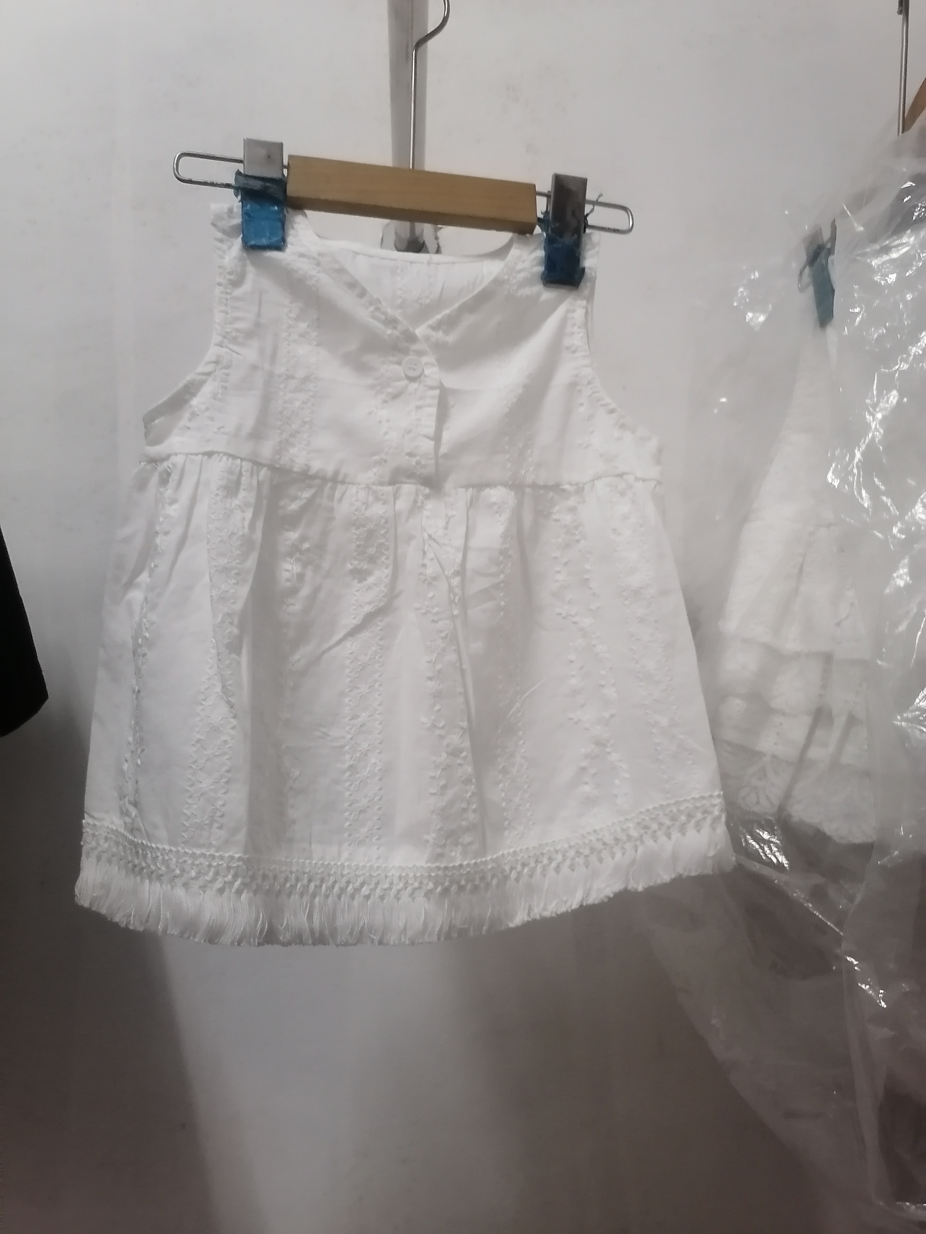 女小童无袖棉布裙