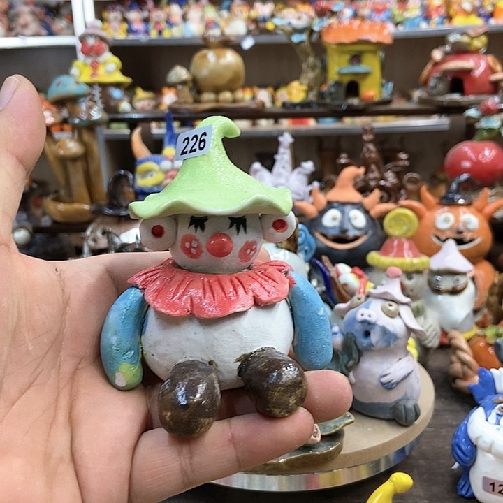 摆件直播间手工陶瓷摆件226