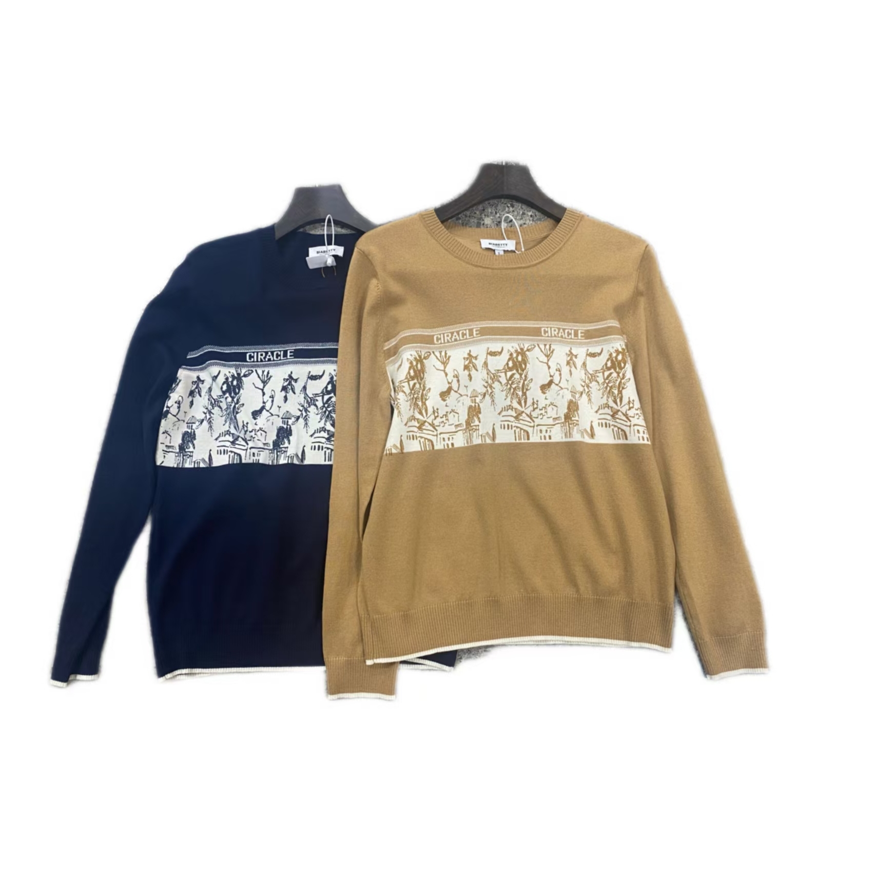 【安安推荐】秋冬季长袖圆领针织衫101222