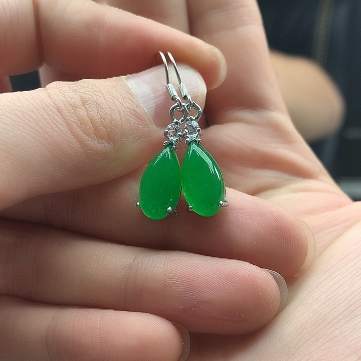 翡翠银S925镶嵌颈饰