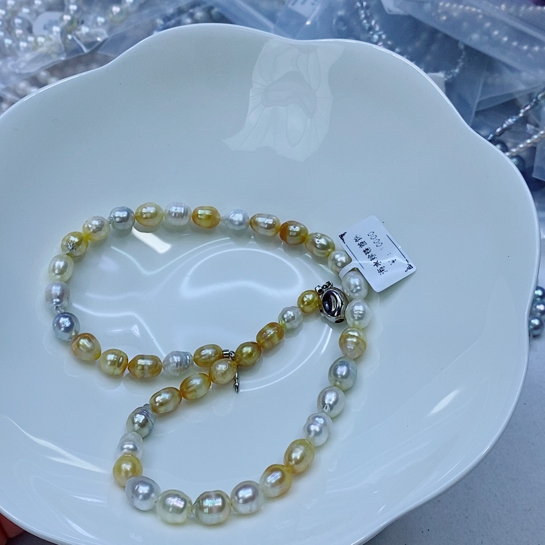 海水珍珠颈饰银S925镶嵌