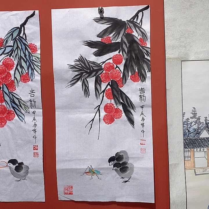 国画冯伟老师手绘国画作品音浩