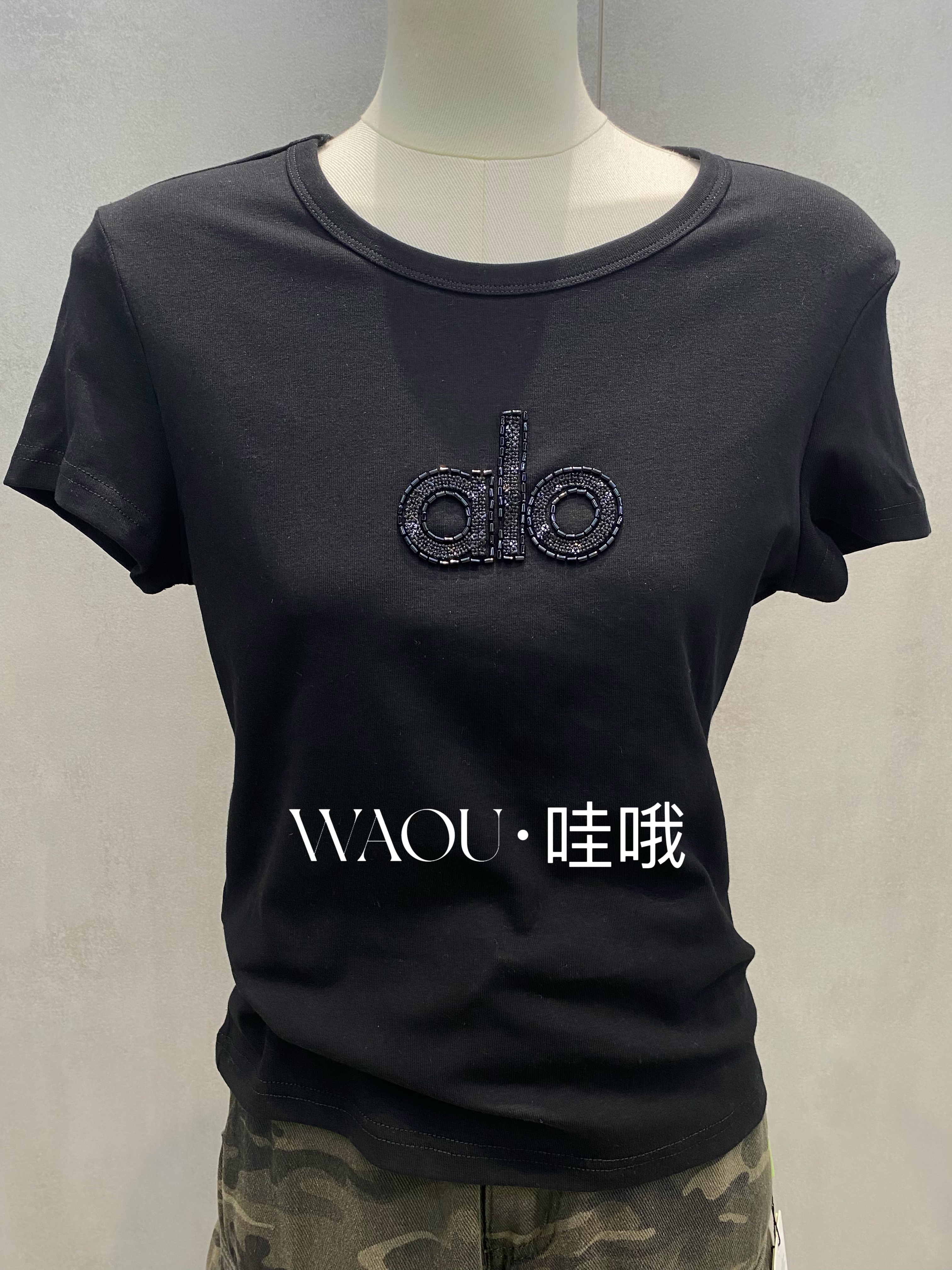 【WAOU】小众设计重工手缝短袖771