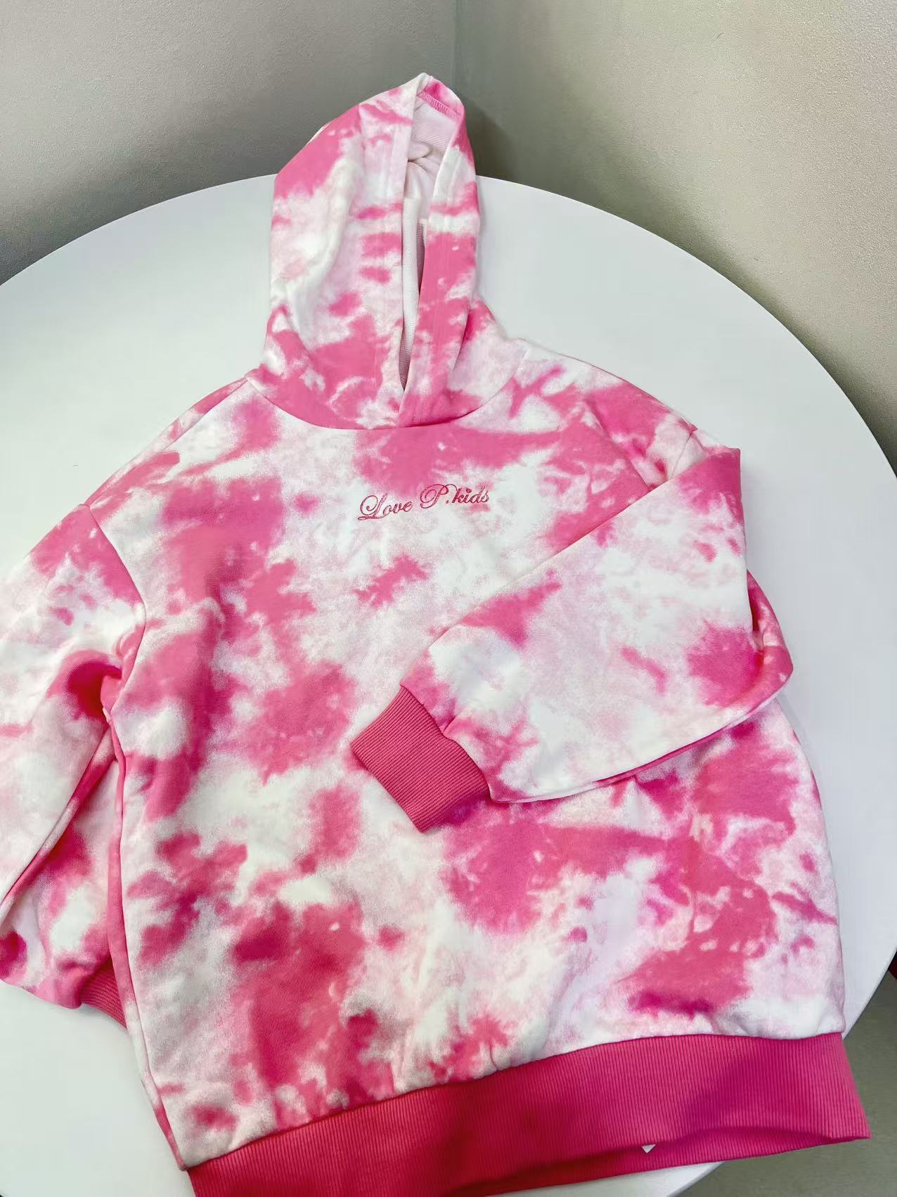 253 儿童粉色晕染卫衣66